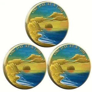 AA Medaille Coast Sunrise Awakening Chips mit goldenem Farbton 3 Stück - Bild 1 von 5