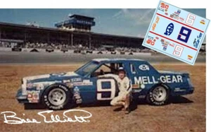 CALCOMANÍAS CD-3590-C #9 Bill Elliott 1981 Mell-Gear Thunderbird - Imagen 1 de 1