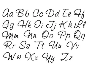 Alphabet Letter Stencil cut from Mylar complete alphabet numbers and symbols - Imagen 1 de 2