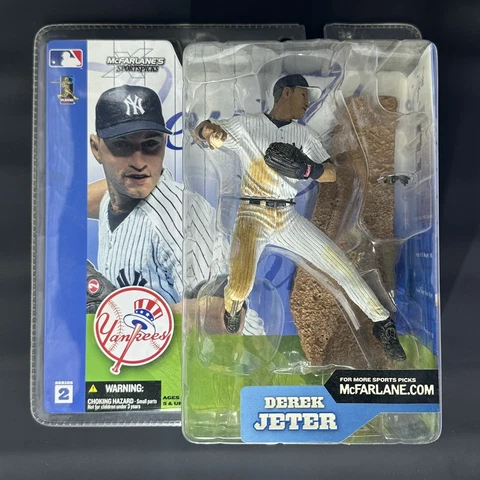 2000 Derek Jeter McFarlane Series 2 New York Yankees Home Jersey Action Figure Cover
