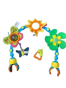 Tiny Love Kinderwagen Bogen Mitnehmen Spielzeugstange Blume Lächeln Sonne Schmetterling - Bild 1 von 12