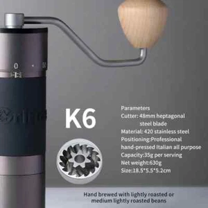 Manual Coffee Grinder 38mm/48mm Burr Grinding Core Tools Hand Espresso Grinder - Picture 1 of 26