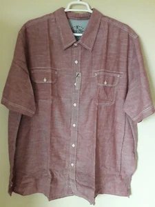 NWT Liberty Blues Jeans Company Men’s Short Sleeves Button Down Shirt Sz 4XL - Picture 1 of 12