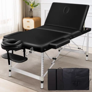 3 Fold Massage Table 65cm Foldable Portable Aluminium Lift Up Bed Desk RRP $949 - Picture 1 of 3