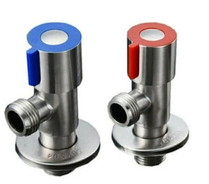 2 Stück Eckventil Waschbecken Wandanschluss Regulierventil 1/2" Kugelventil NEW - Bild 1 von 8