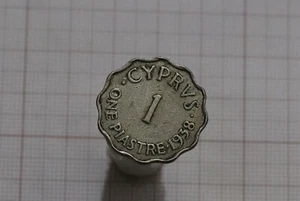 🧭 🇨🇾 ZYPERN KOLONIAL 1 PIASTER 1938 B67 #2305 - Bild 1 von 2