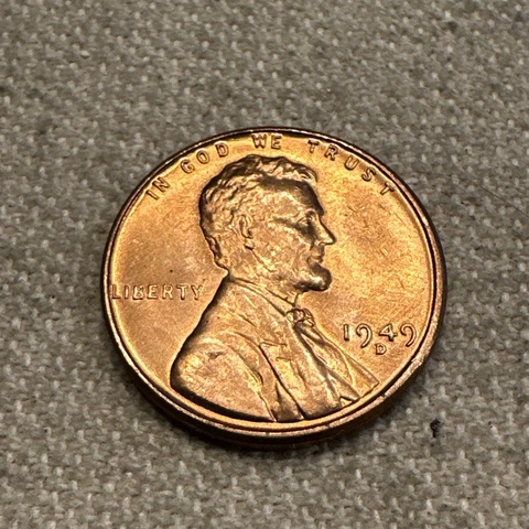 1949 D Lincoln Wheat Cent Nice MS Unc Lincoln Coin Cover