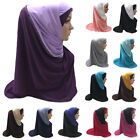 One Piece Amira Muslim Women Hijab Instant Scarf Pull On Ready Shawls Head Cover