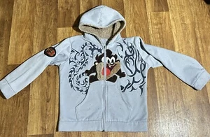 Vintage Youth Hoodie Tiny Toons Taz Y2K ULTRA RARE MEX BOOT - Picture 1 of 6