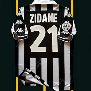 JUVENTUS 1999 2000 HOME FOOTBALL SHIRT SOCCER JERSEY #21 ZIDANE - Picture 1 of 5