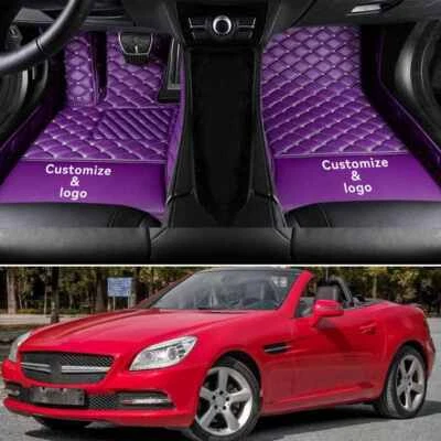 For Mercedes Benz SLK200 SLK230 SLK250 SLK280 SLK300 SLK320 SLK350 Car Floor Mat - Imagem 1 de 4