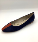 Boden Womens Ladies Navy Suede Flat Slip On Ballet Shoes Size UK 6 Used Once