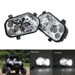 LED Headlight Conversion Replacement Headlights for Polaris RZR 800 900 Ranger - Picture 1 of 12