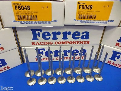 Ferrea 6000 Turbo Valves For Honda Acura GSR DOHC VTEC B16 B16A B17A1 B18C1 B18C - Image 1 of 4