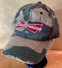 Budweiser Camo Hat Cap Adjustable Strapback Brown By Paramount Outdoors