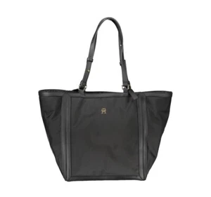 TOMMY HILFIGER Borsa Big Shopping Nero Donna - Foto 1 di 3