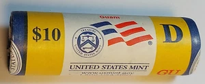 2009-D Guam Territory Quarter Roll Original US Mint Roll ***FREE SHIPPING*** - Picture 1 of 4