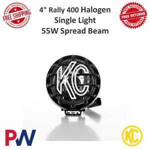 KC Hilites 4" Rally 400 Halogen Single Light 55W Fog Beam Black Universal Fit - Bild 1 von 12