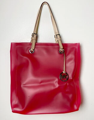 Bolso de Mano Michael Kors Jet Set Jelly Transparente Transparente Grande Foto 1 de 4