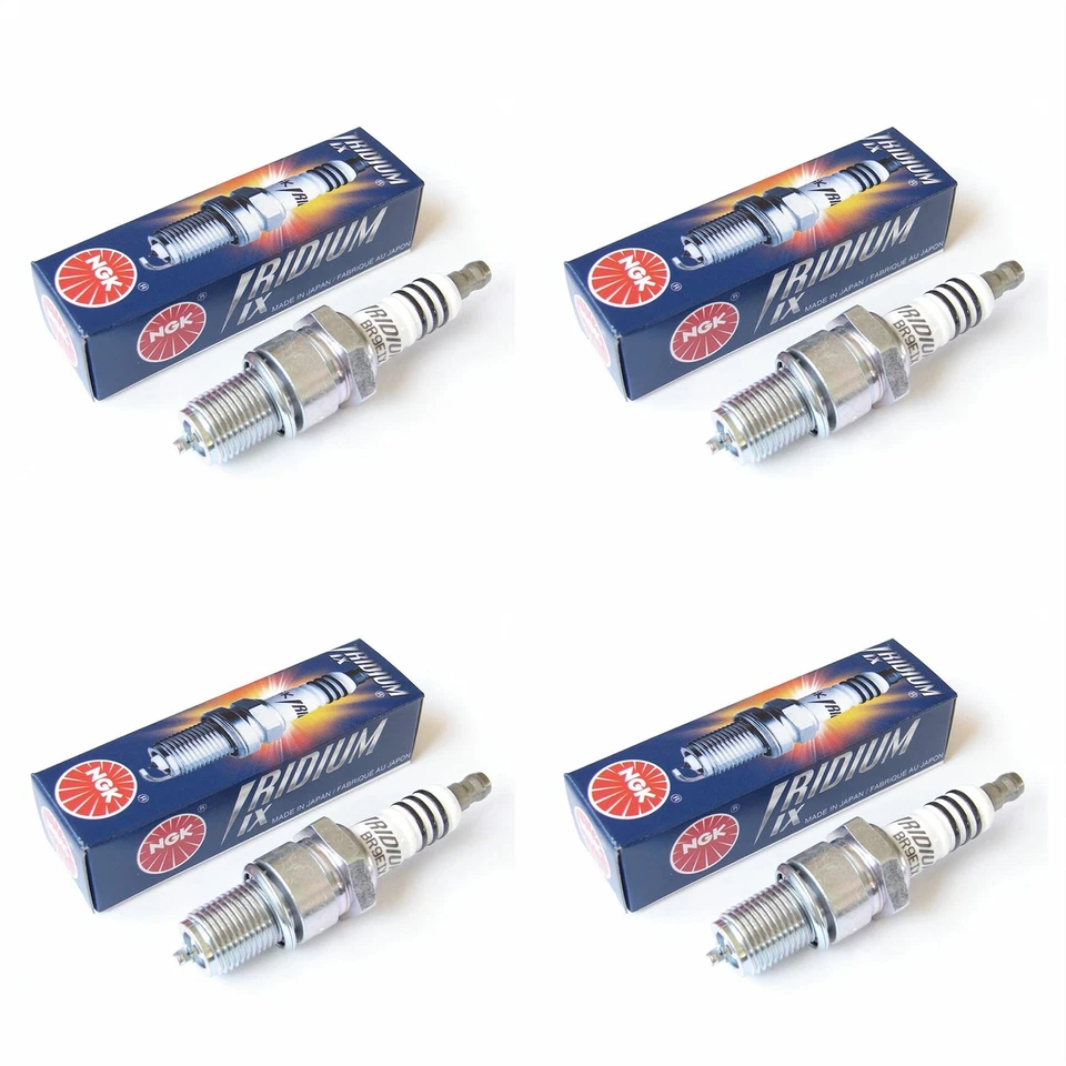 Genuine NGK 3981 Iridium Spark Plugs Pack of 4 Suzuki PE 400 1980 Foto 1 de 1