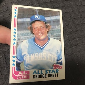 1982 Topps George Brett Kansas City Royals #549 (ding Corner) Free Ship (o)