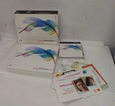 Adobe PhotoShop CS2 for Macintosh 2 CD Set w/ Training Video & User Guide - Image 1 of 4