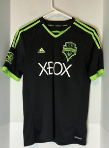 Adidas Seattle Sounders Climacool Jersey 2015 Pitch Black MLS Soccer Youth XL