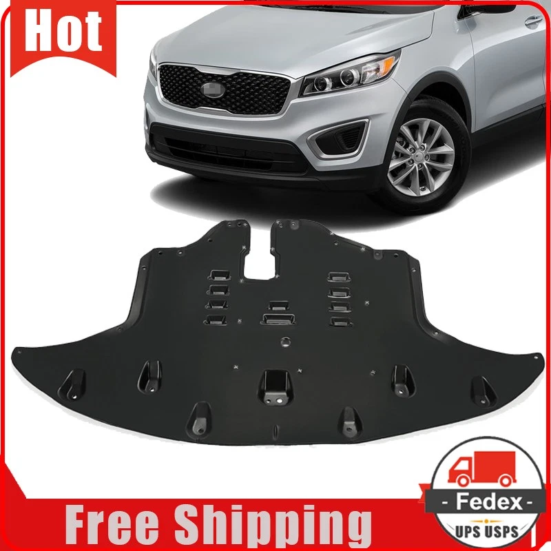 Protector contra salpicaduras bajo cubierta para motor delantero Kia Sorento Undercar 16-20 2016-2020 Foto 1 de 4
