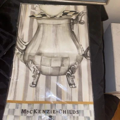 MacKenzie Childs Tea POT Toalla de Plato NUEVA en Paquete 18”x 26”100% Algodón Preciosa Foto 1 de 4