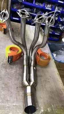 Sistema de escape de cabezal de conexión de tubo de enlace delantero para Kawasaki Ninja ZX6R 2009-2023 Foto 1 de 4