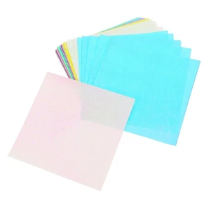 Papel Plegable Brillante Cuadrado Papel Iridiscente 50 Piezas (15cm, 10 Colores) - Imagen 1 de 9