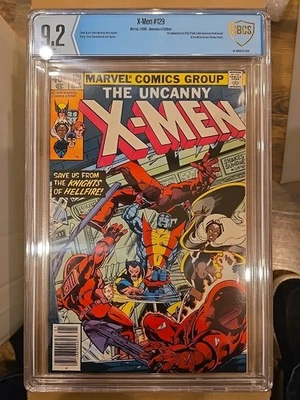 Uncanny X-Men #129 (Marvel 1980) CBCS 9.2 1st Kitty Pryde & Emma Frost Newsstand - Image 1 of 4