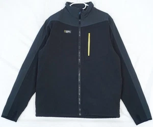 National Geographic Giacca Nera Full Zip Soft Shell Uomo L - Foto 1 di 5
