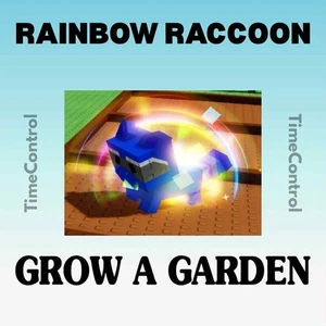 RAINBOW Raccoon | Grow a Garden | GAG | Discounted Price and Fast Delivery !!! - Picture 1 of 1
