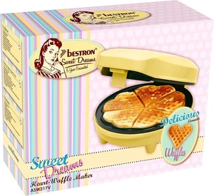 Gofrera Bestron ASW217V para gofres clásicos de corazón Waffelmaker #Y93-249 - Imagen 1 de 4