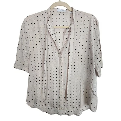 Blusa de seda Equipment para mujer a lunares clásica tranquila de lujo dinero antiguo talla XS Foto 1 de 4