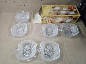 Dessert Set Sundae Set 6pc Apple Shape Bowls Made In Italy - With original box - Picture 1 of 13