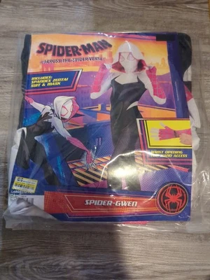 Disfraz de Araña Gwen Halloween Niñas Grande 10-12 Marvel Mono Máscara con Capucha Foto 1 de 3