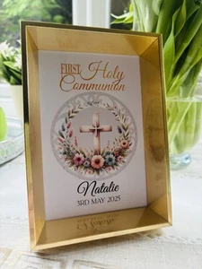 Personalised First Holy Communion Frame, Keepsake Gift, 1st Holy Communication - Picture 1 of 3