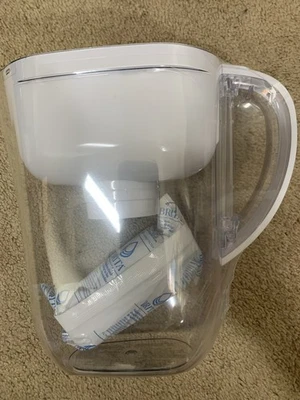 NEW Brita Water Pitcher, White Slim Model OB11/OB03 Filter Included Org. Wrapped - Image 1 of 4