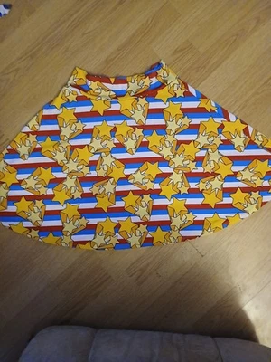 DC Mujer Maravilla Falda Poliéster Spandex Talla 14 Mujer Disfraz Lularoe Foto 1 de 4