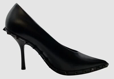 Женские черные туфли-гвоздики Valentino Garavani на каблуке размер 42 - Изображение 1 из 4
