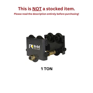 R&M RPT1000 PUSH TROLLEY - 1 TON CAPACITY (2.60 - 8.00 IN. FLANGE RANGE) - Picture 1 of 2