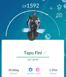 ✨ Shiny Tapu Fini ✨ P T C - 80k stardust - Description - Picture 1 of 1