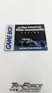 Nigel Mansell's World Championship Racing GB Instructions Manual / Booklet ONLY - Picture 1 of 1
