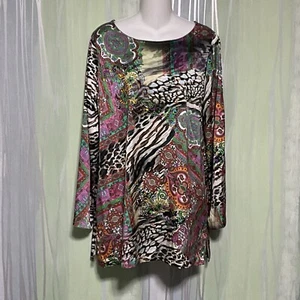 NWT$295 Johnny Was Silk Kimi Tunic Paisley Tie SMALL - Bild 1 von 10