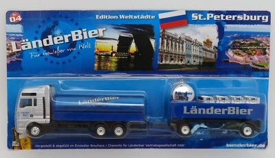 GRELL HO 1/87 CAMION CITERNE TRUCK TANKER MAN TGA LÄNDERBIER BIERE ST PETERSBURG - Photo 1/4