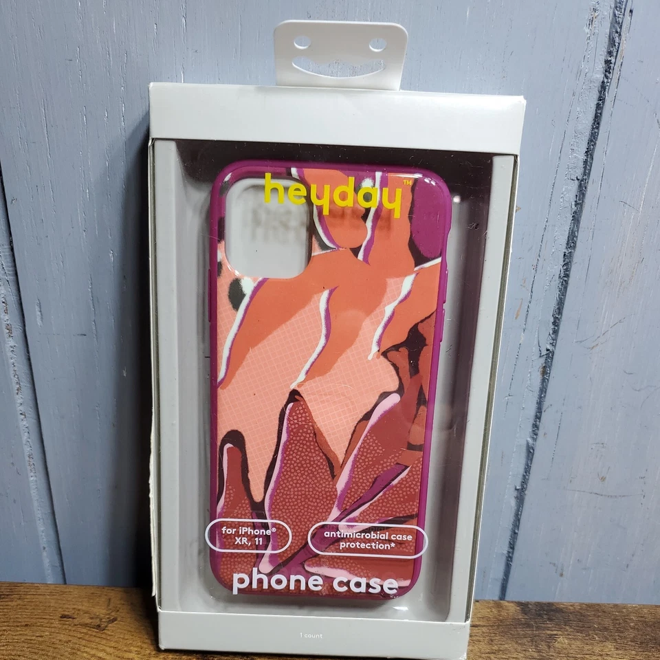 Heyday Phone Case for iPhone XR & 11 Magsafe Antimicrobial Botanical Red