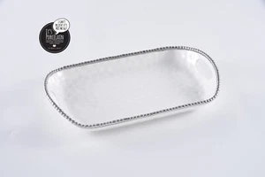 Pampa Bay Salerno Rectangular Tray with Handles Serving Tray - Picture 1 of 2
