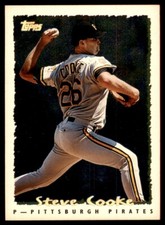 1995 Topps Steve Cooke Baseball Card Pittsburgh Pirates #113